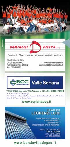 locandina Campus Musicale Estivo 2011 Sponsor