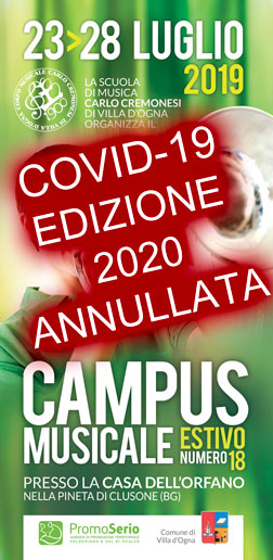 Campus musicale estivo anteriore